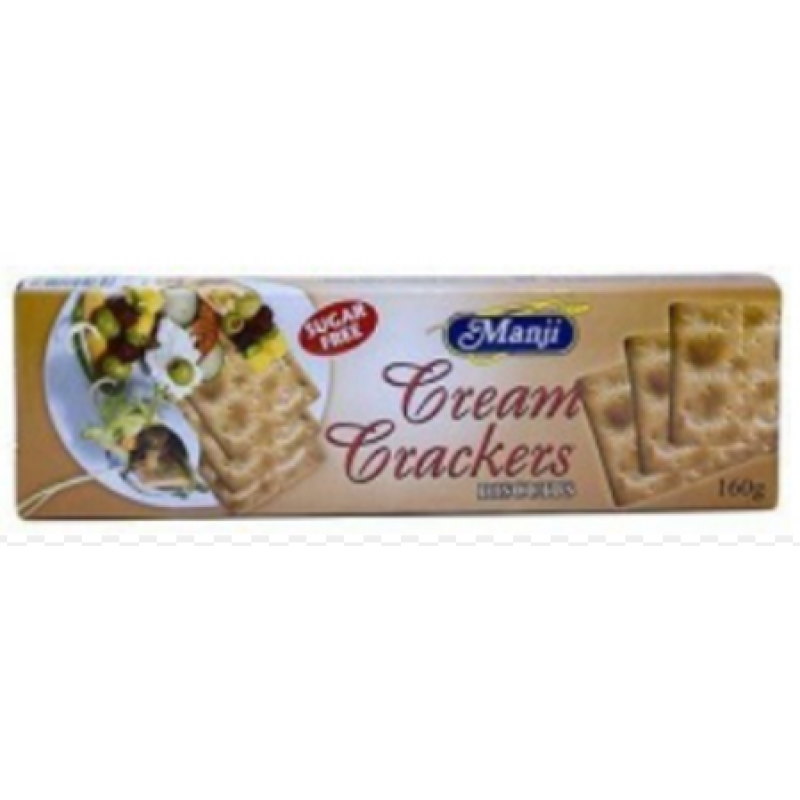 MANJI CREAM CRACKERS BISCUIT 160g 