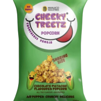 CHEEKY TREETZ POPCORN  100g - CHOCOLATE PISTACHIO