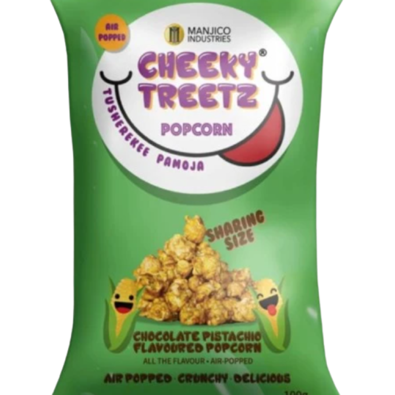 CHEEKY TREETZ POPCORN  100g - CHOCOLATE PISTACHIO