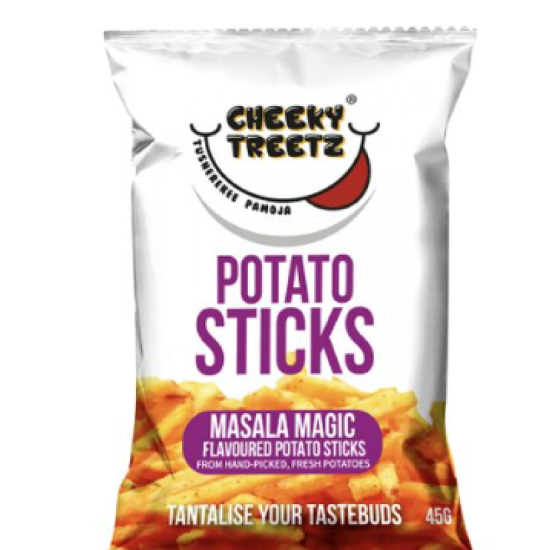 CHEEKY TREETZ POTATO STICKS MASALA MAGIC 45G