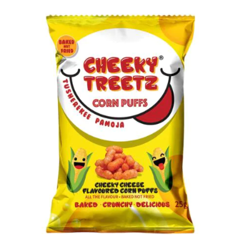 CHEEKY TREETZ CORN PUFFS 25g - CHEEKY CHEESE