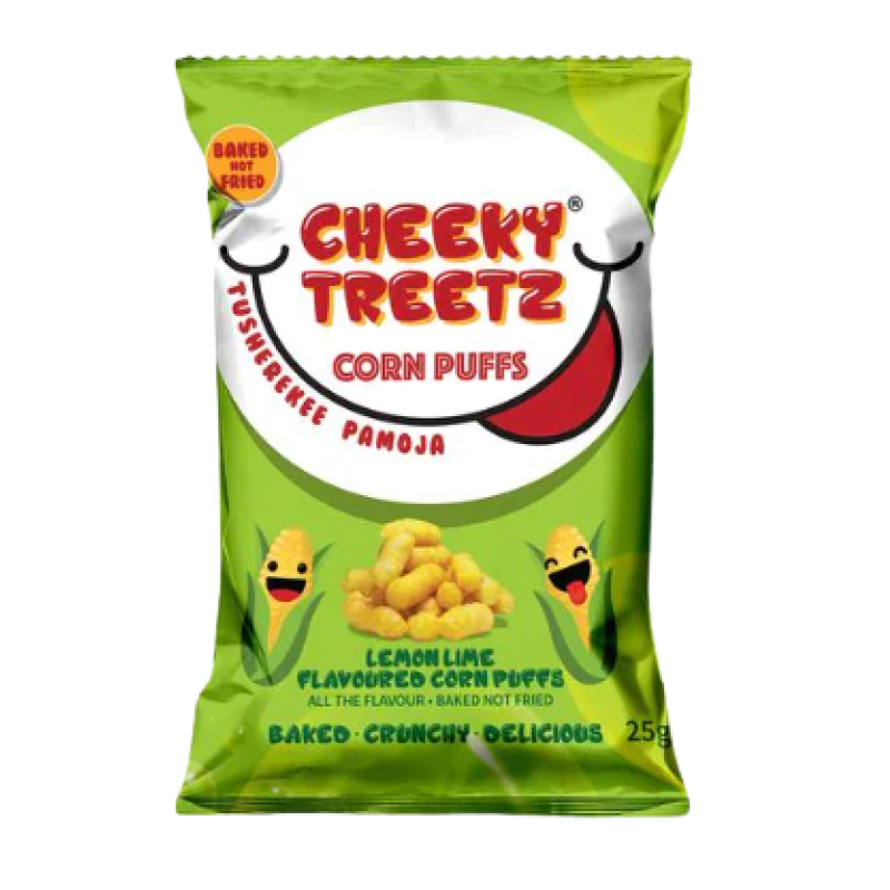 CHEEKY TREETZ CORN PUFFS  25g - FRUIT CHUTNEY