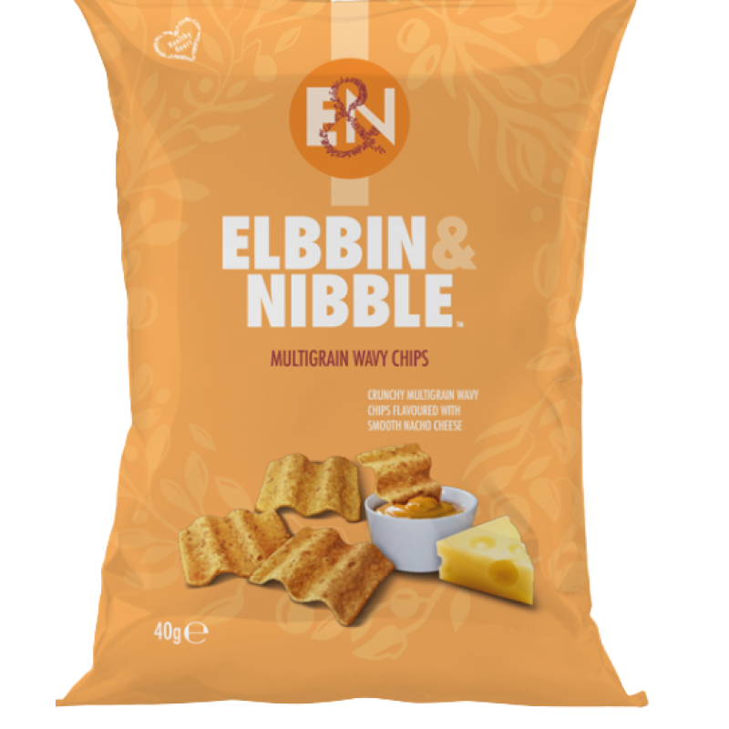 ELBBIN AND NIBBLE MULTIGRAIN SMOOTH NACHO CHEESE 30G