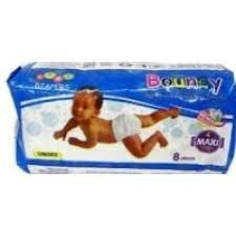 BOUNCY BABY DIAPERS MAXI 8