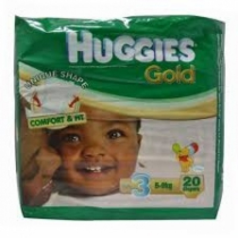 HUGGIES GOLD 20 DIAPERS 5-9KGS