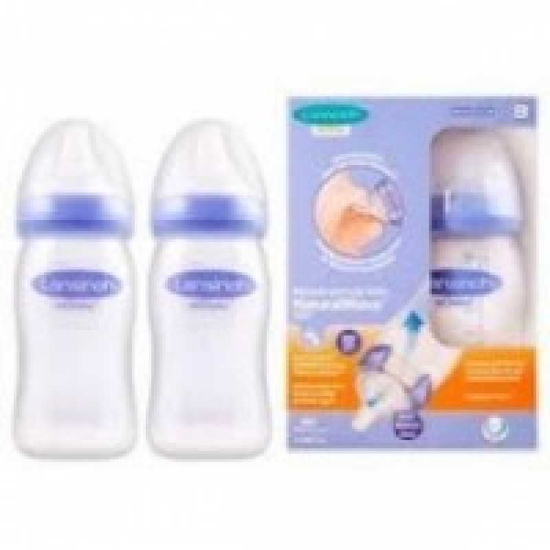 LANSINOH FEEDING BOTTLE WITH NATURAL WAVE TEAT 240ML