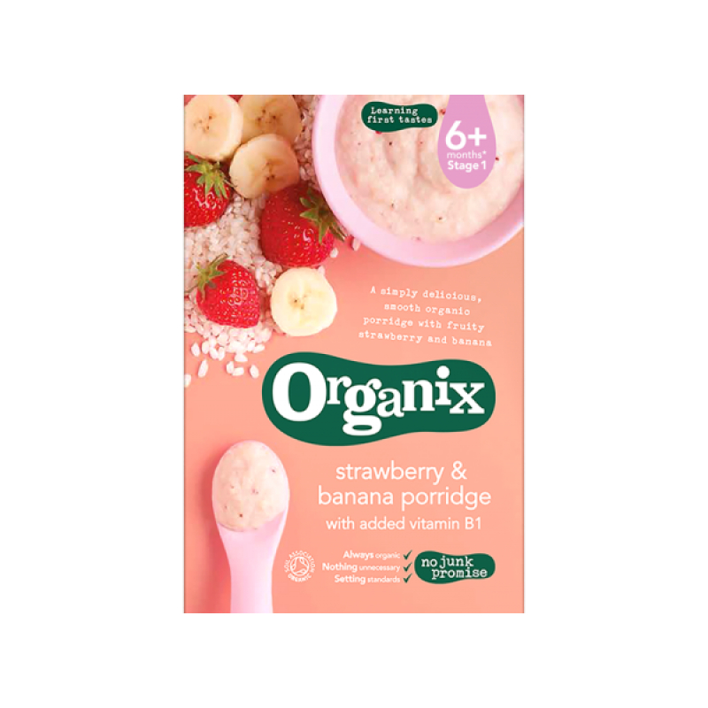 ORGANIX STRAWBERRY AND BANANA PORRIDGE 120G