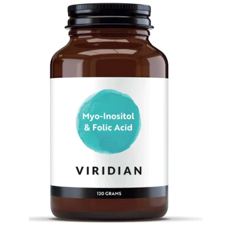 VIRIDIAN MYO-INOSITOL AND FOLIC ACID 120G POWDER