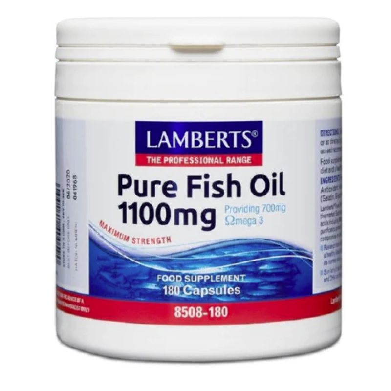 LAMBERTS FISH OIL 1100MG(OMEGA 3)CAPS 60s