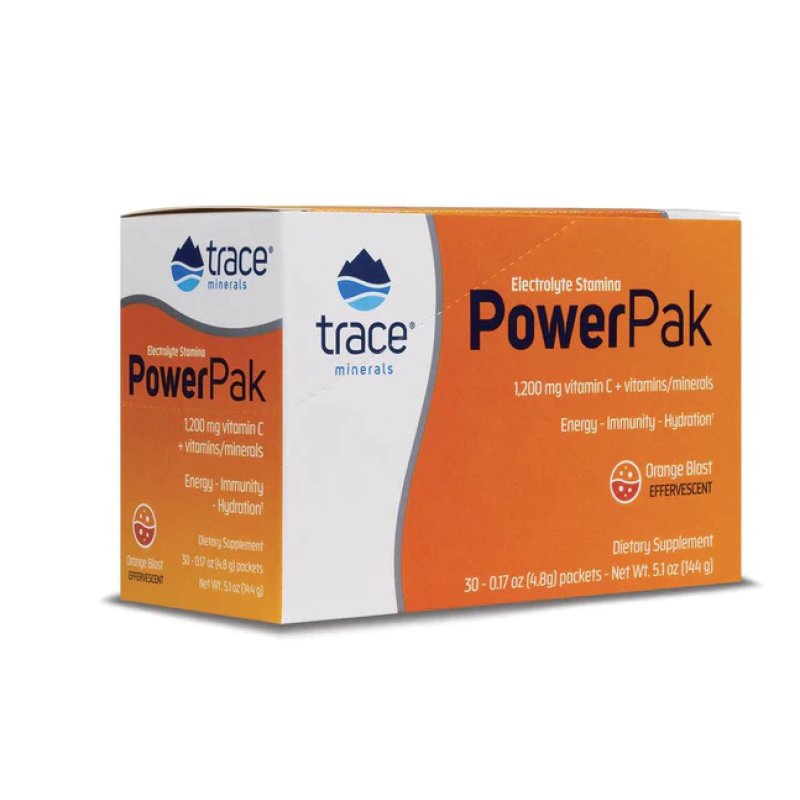 TRACE MINERALS POWERPAK VITAMIN C ORANGE 1200GM 30'S