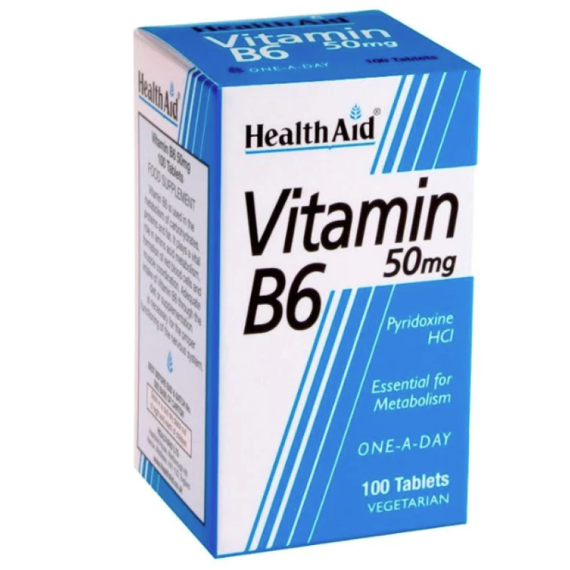 HEALTHAID VITAMIN B6 50MG 100s