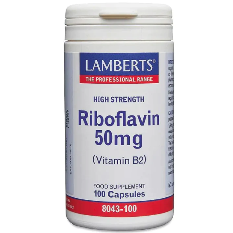 LAMBERTS RIBOFLAVIN VIT B2 50MG 100s