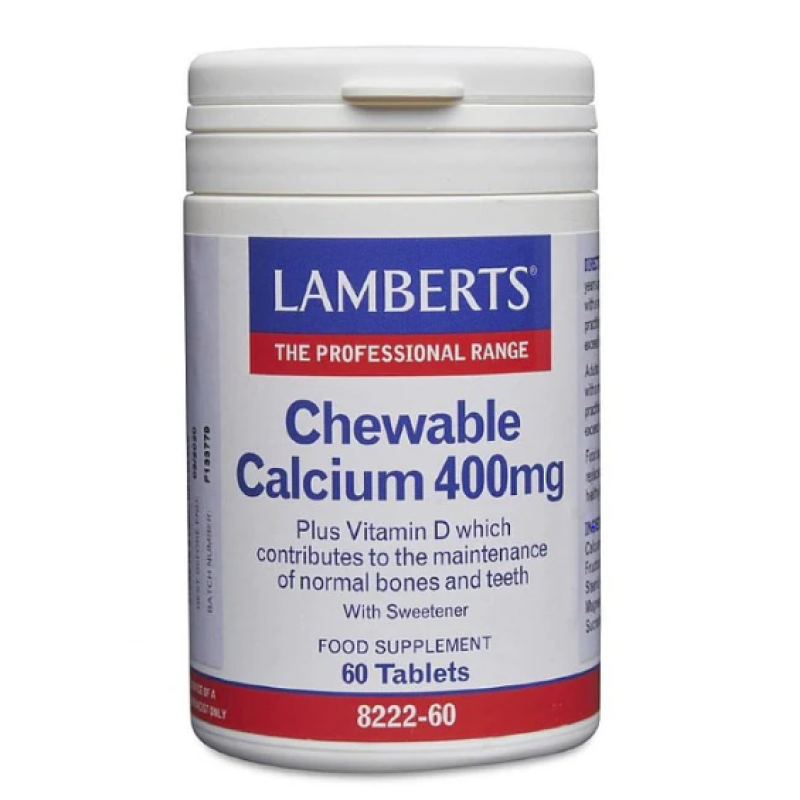 LAMBERTS CHEWABLE CALCIUM 400MG 60s