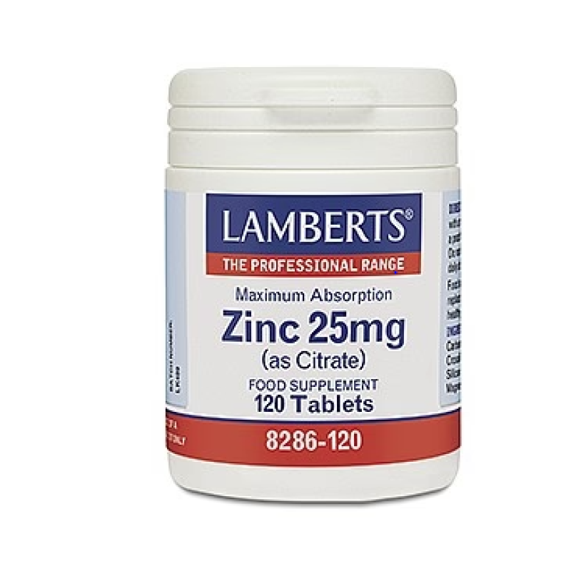 LAMBERTS ZINC 25MG 120s