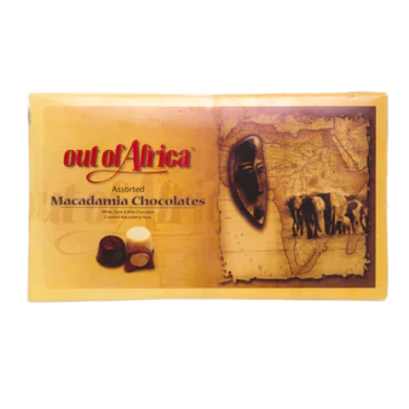 OUT OF AFRICA ASSORTED MACADAMIA CHOCOLATES 65G