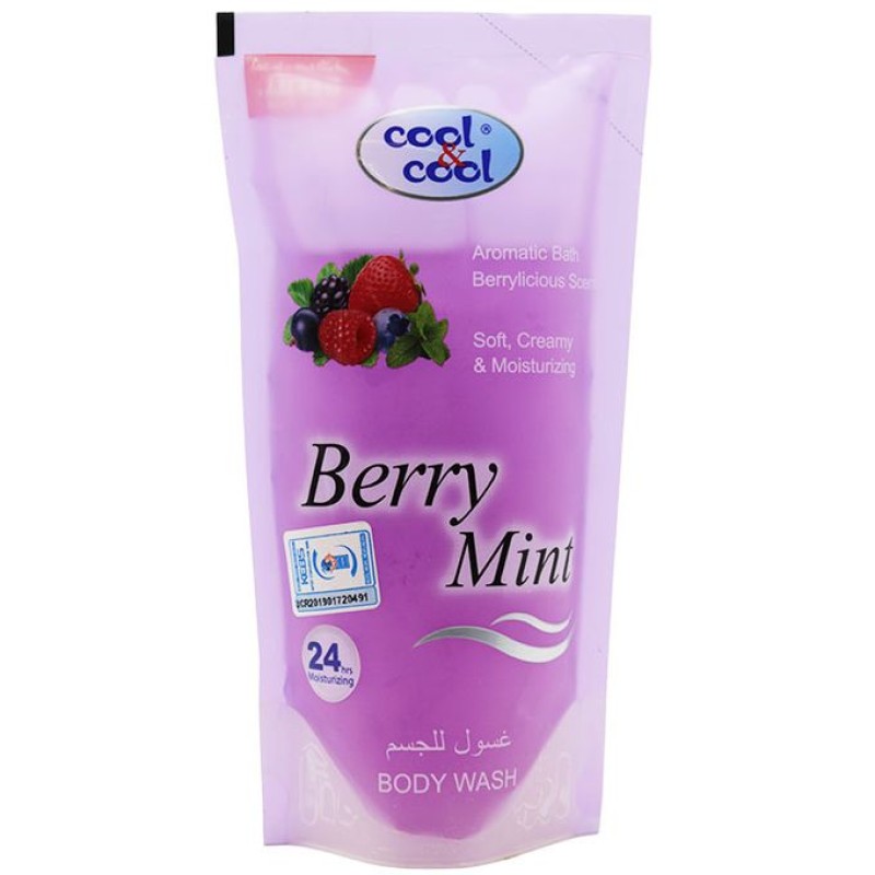 COOL & COOL BODY WASH BERRY MINT REFILL 250ML