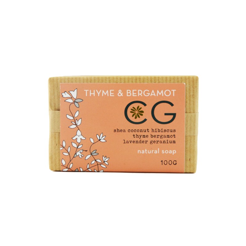 CINNABAR NATURAL THYME & BERGAMONT SOAP 100GM CINNABAR NATURAL THYME & BERGAMONT SOAP 100GM