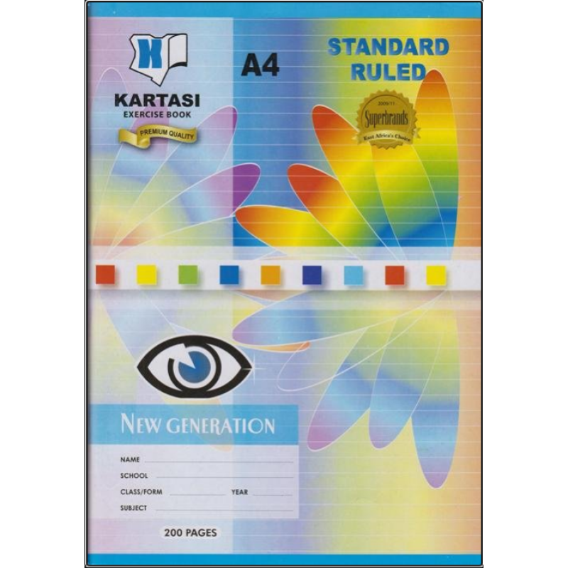 A4 KARTASI BRAND EXERCISE BOOKS (200)