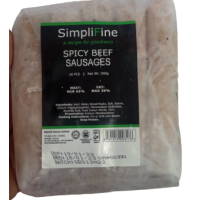 SIMPLIFINE(ALPHA) SPICY BEEF SAUSAGES 500G